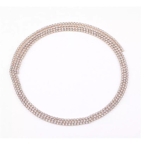 🎉Final Sale🎉Gold rhinestone wrap necklace - Picture 2 of 3